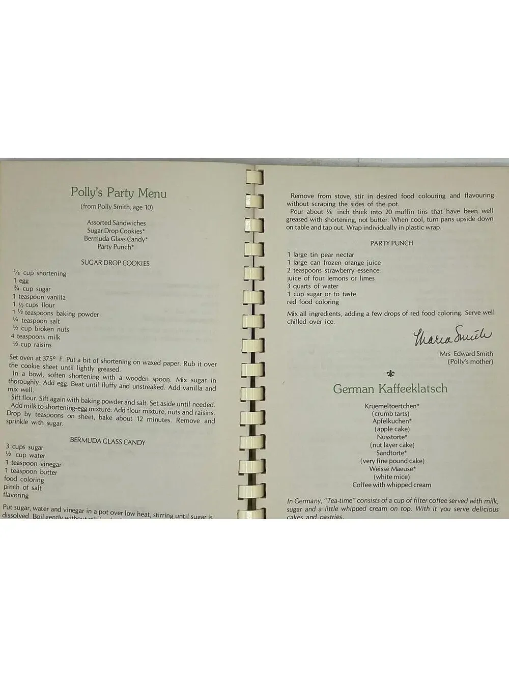 Vintage 1970s Bermudian Cookbook: Junior League Local Recipes